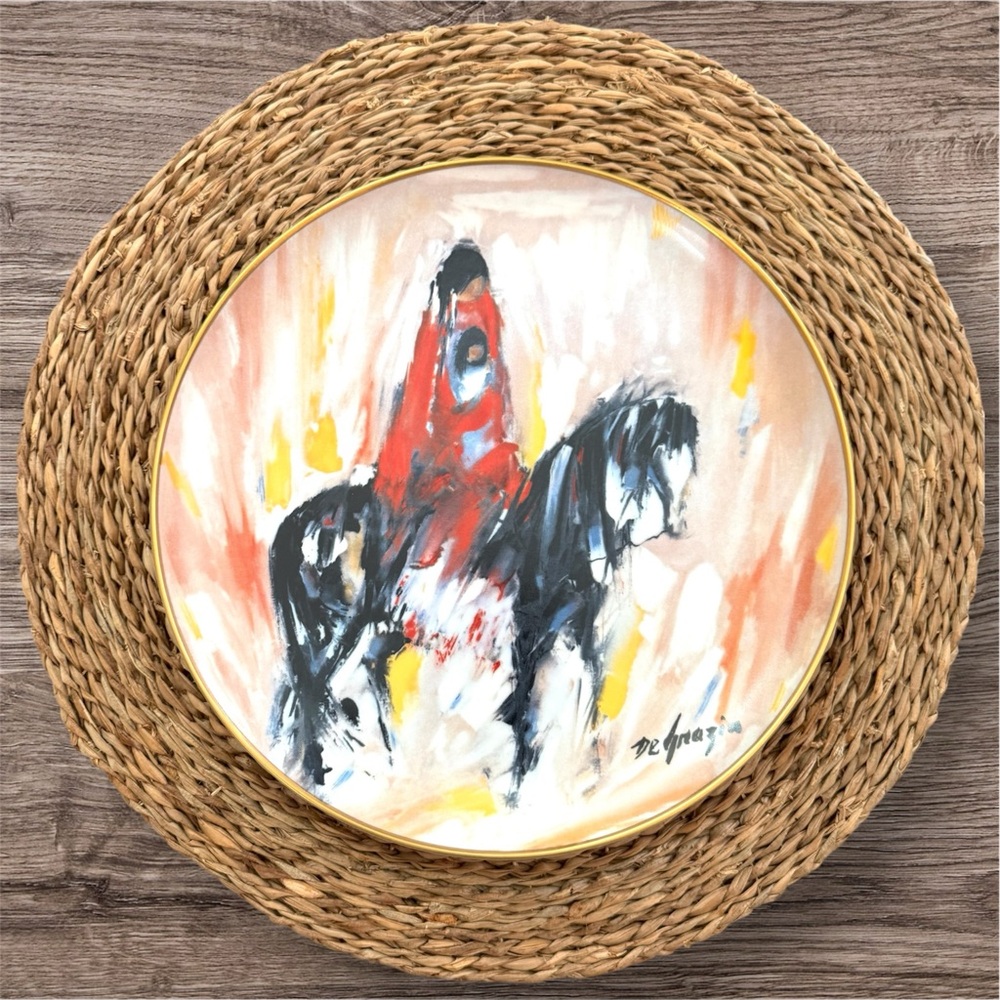 DE GRAZIA limited edition signed collector’s porcelain plate, NWOT